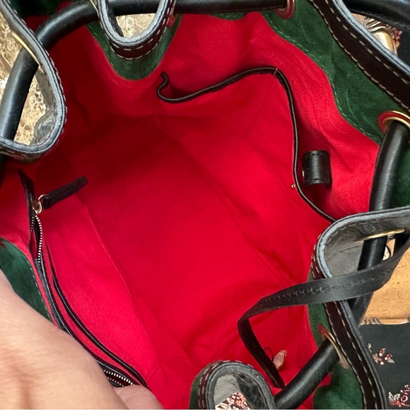 Authentic Dooney & Bourke Leather Drawstring Bag - Picture 6 of 15